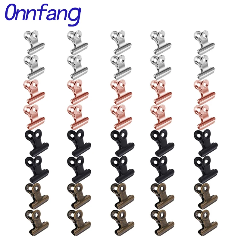 Binder Clip Assorted - 40/20PCS 세트 미니 21x23mm 금속 그립