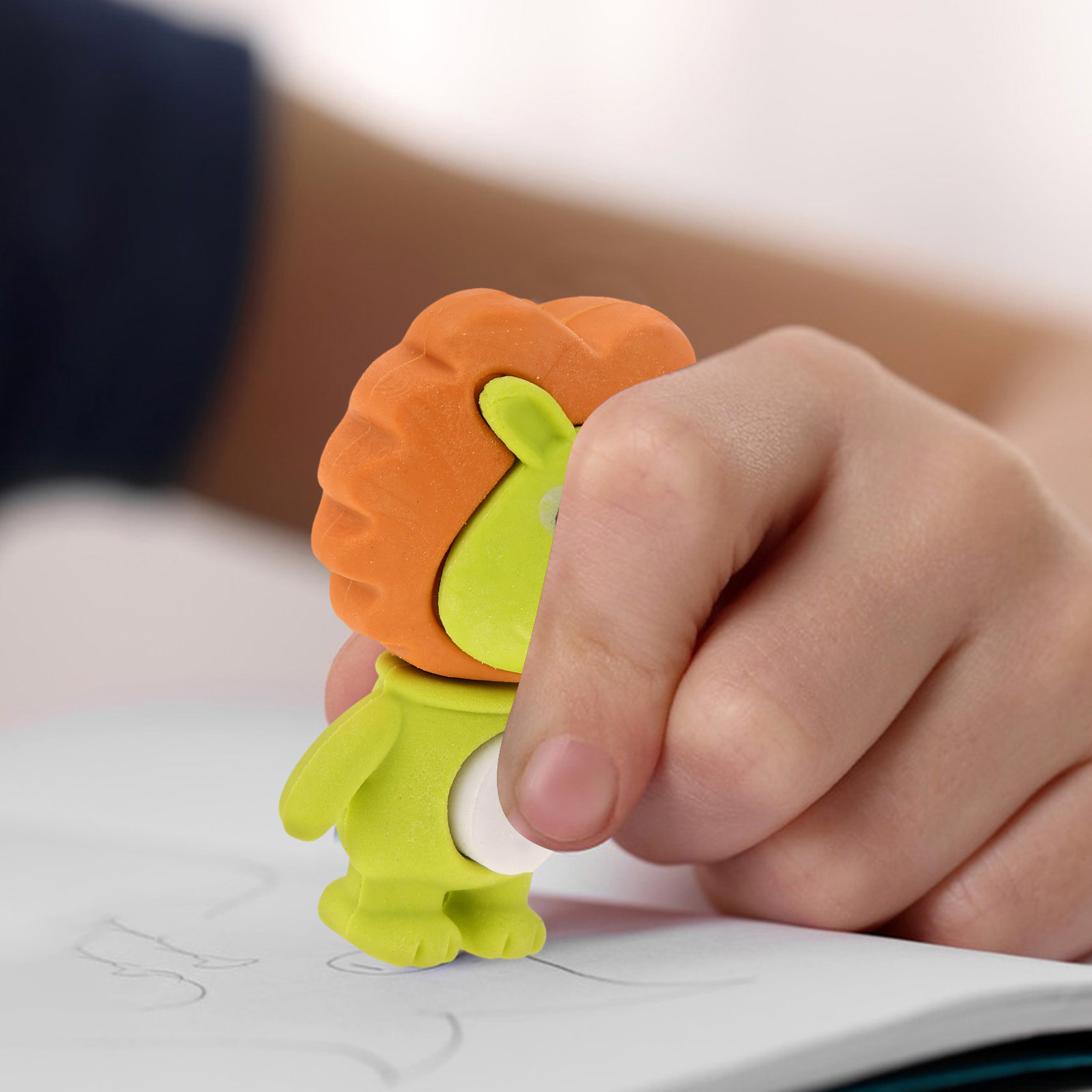 Lion Stationery & Office Supply(Kunshan)Co.Ltd - 18Pcs 사자 지우개 귀여운 만화 3D