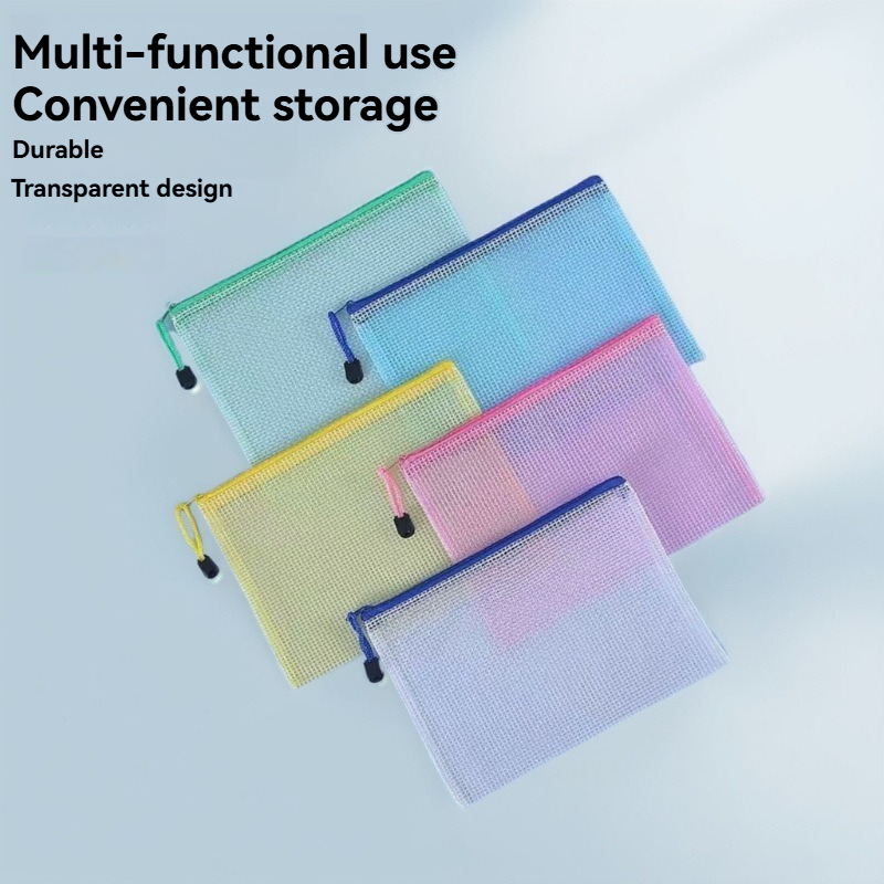 Stationery Supplier - 5PCS 편지지 보관 폴더 파일 메쉬