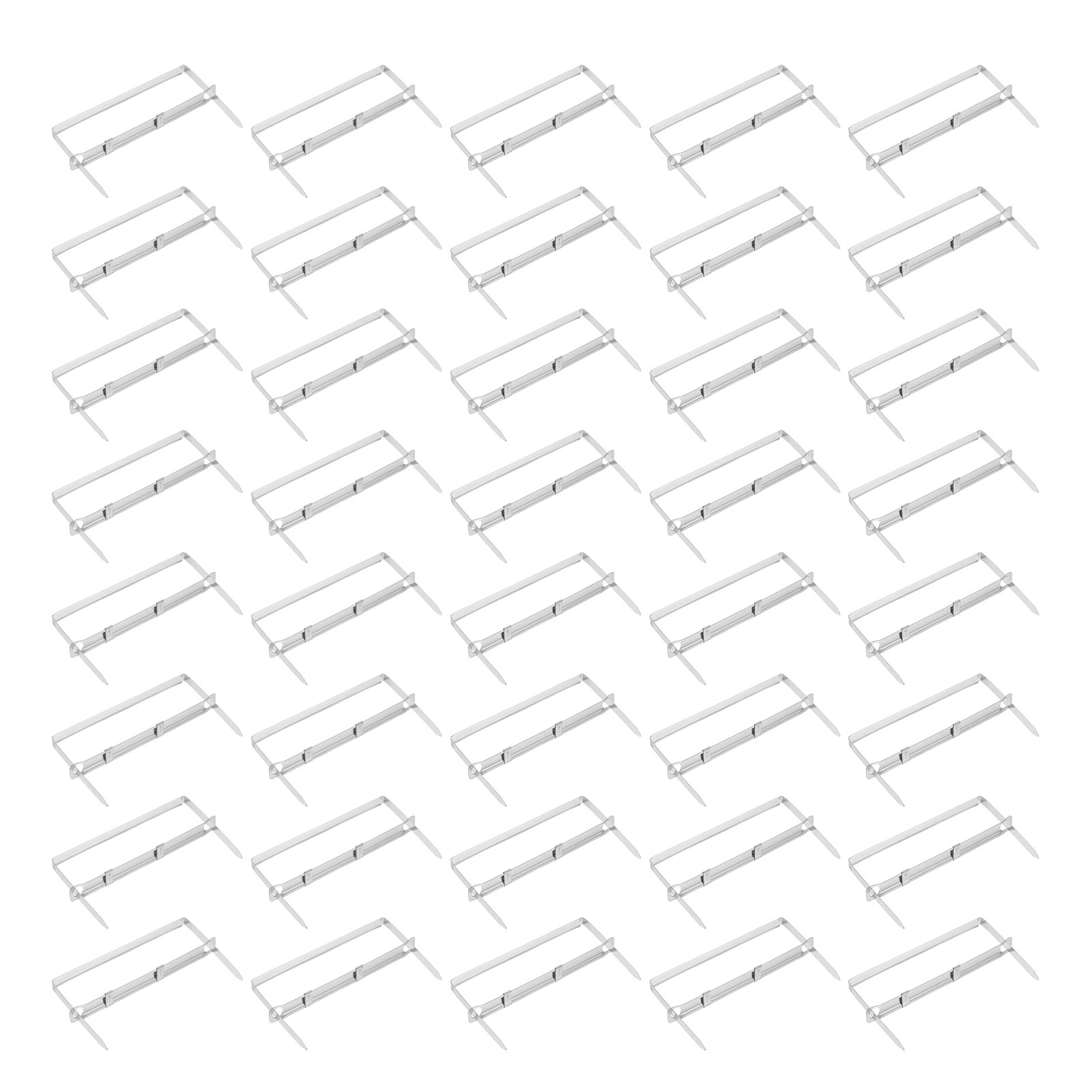 Binder Clip Assorted - 50개 2홀 펀치 프롱 종이 고정기