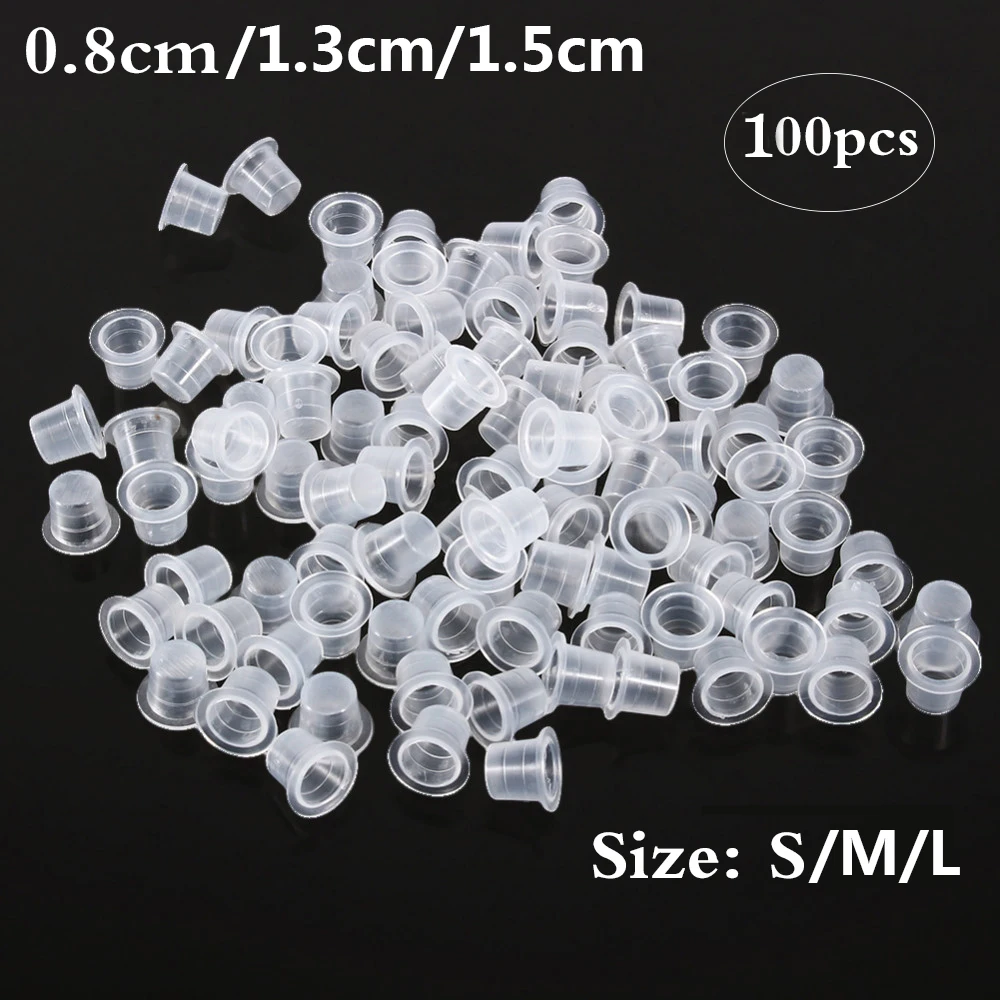 Calligraphy Ink Bottle - 100Pcs 문신 플라스틱 문신 잉크 컵