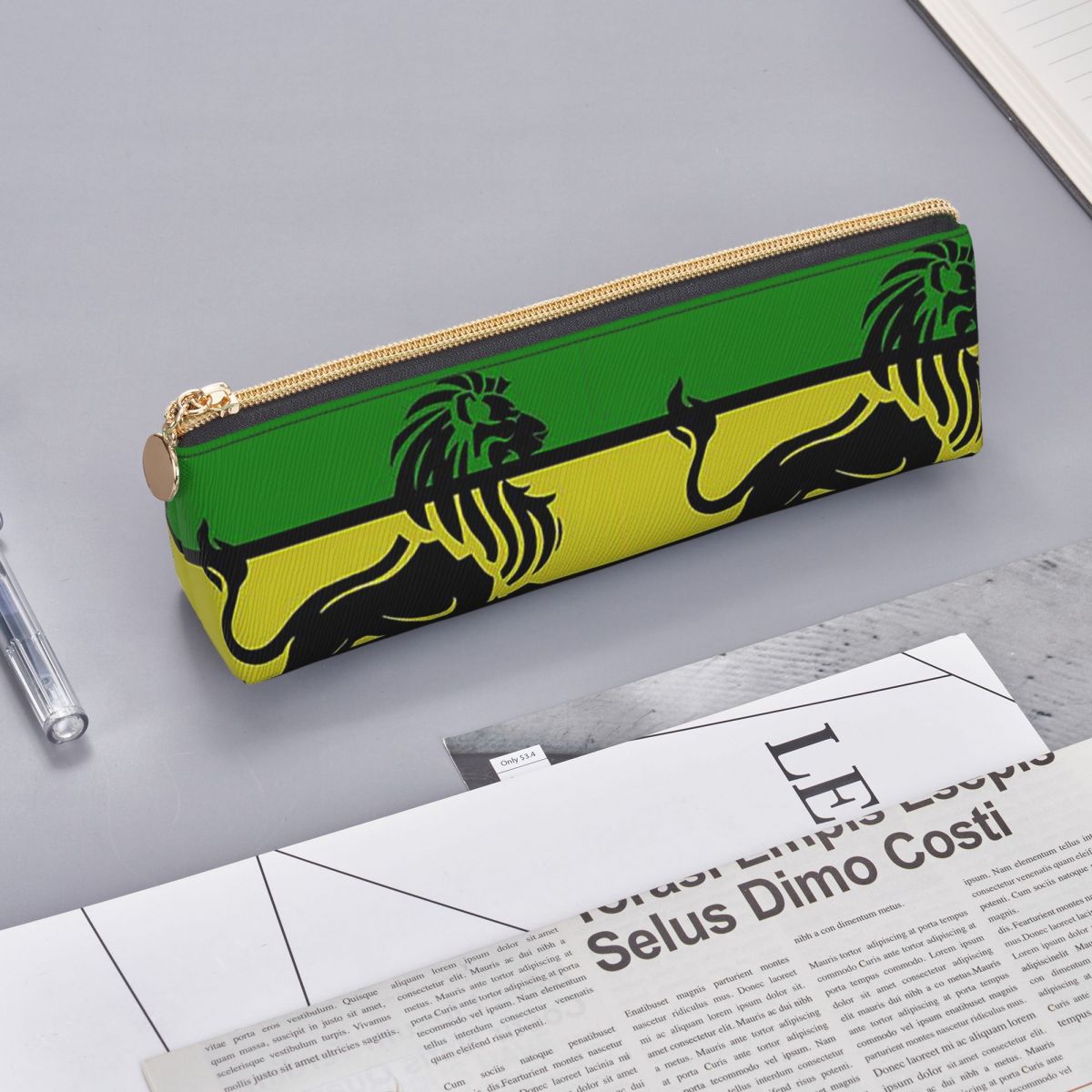 Lion Stationery & Office Supply(Kunshan)Co.Ltd - 검은색 라스타 사자와 라스타 깃발이 있는
