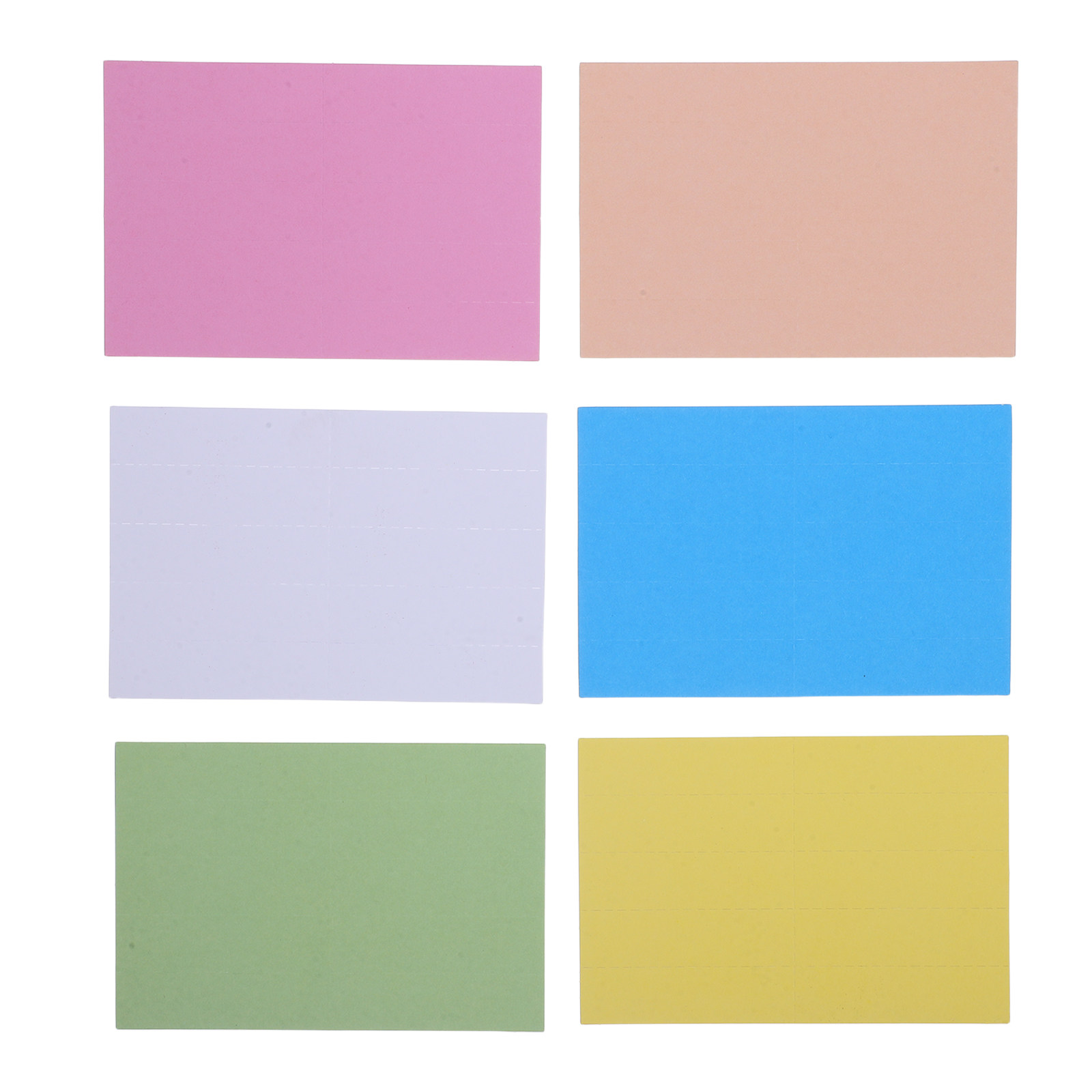 File Folder Hanging - 6장 컬러 행잉 파일 폴더 라벨,