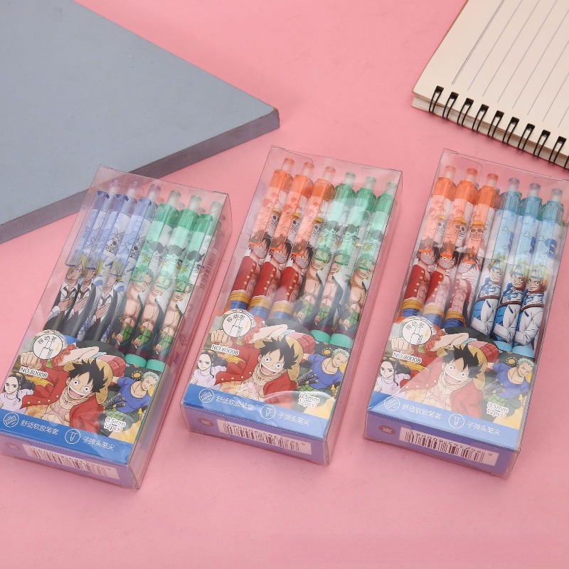 Gel Ink Pen Set - 애니메이션 원피스 젤 펜 귀여운 만화