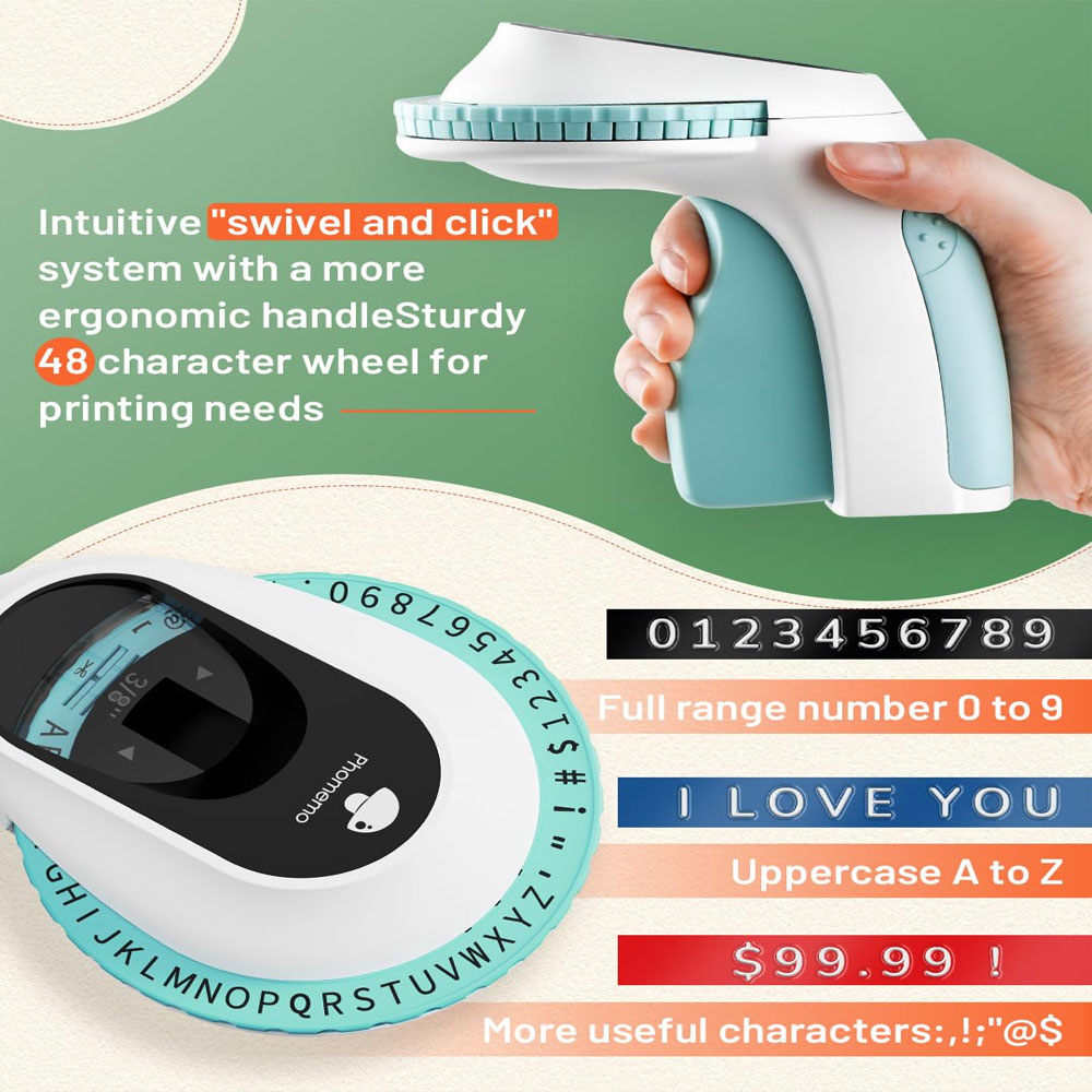 E975 엠보싱 라벨 프린터, 3D 라벨 기계, 6롤의 - Label Printer Tape 리뷰 및 가격