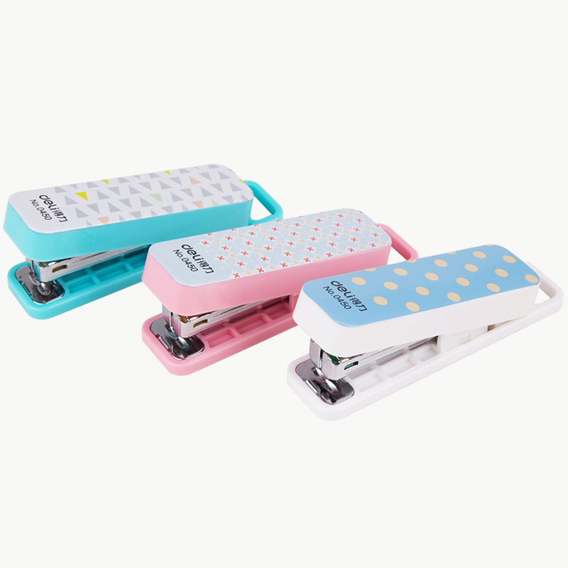 델리 휴대용 컬러 수동 미니 스테이플러 키 체인, 학생 - Stationery And Office Supply Chain 리뷰 및 가격