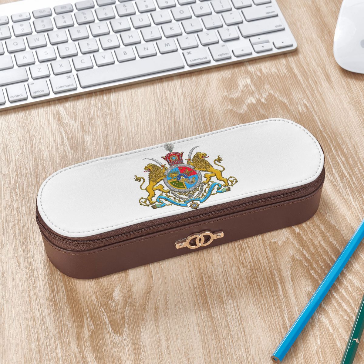 이란 국기 엠블럼 페르시아 태양 사자 가죽 연필 케이스 - Lion Stationery & Office Supply(Kunshan)Co.Ltd 리뷰 및 가격