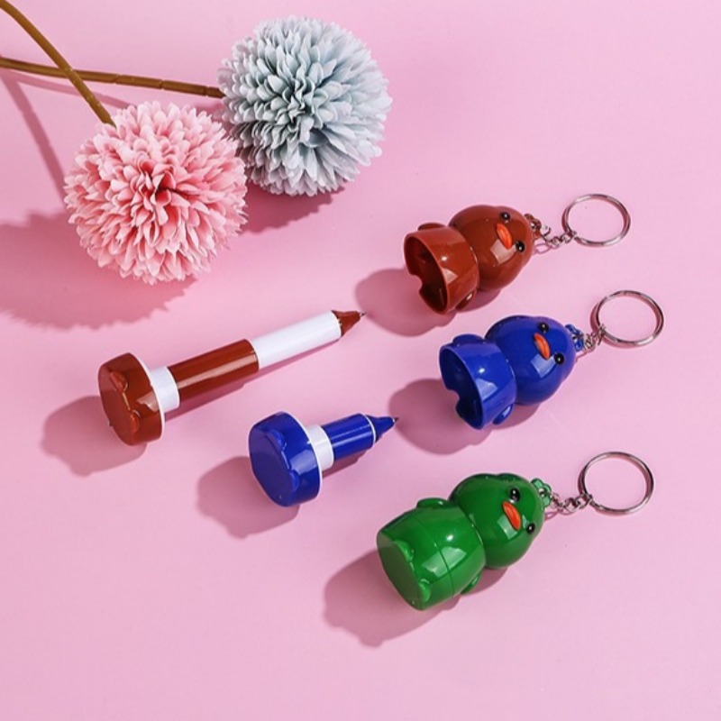 랜덤 컬러의 오리 모양 접이식 블루 젤 펜 6개 팩(걸 - Stationery And Office Supply Chain 리뷰 및 가격