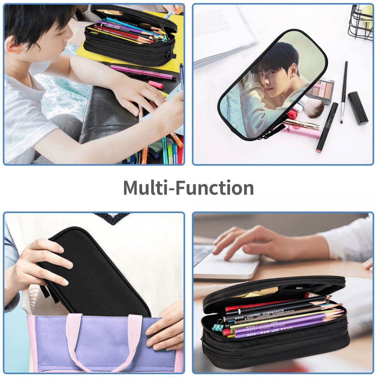차은우 Kpop Astro 연필 케이스 학생용 펜 박스 - Stationery And Office Supply Chain 리뷰 및 가격