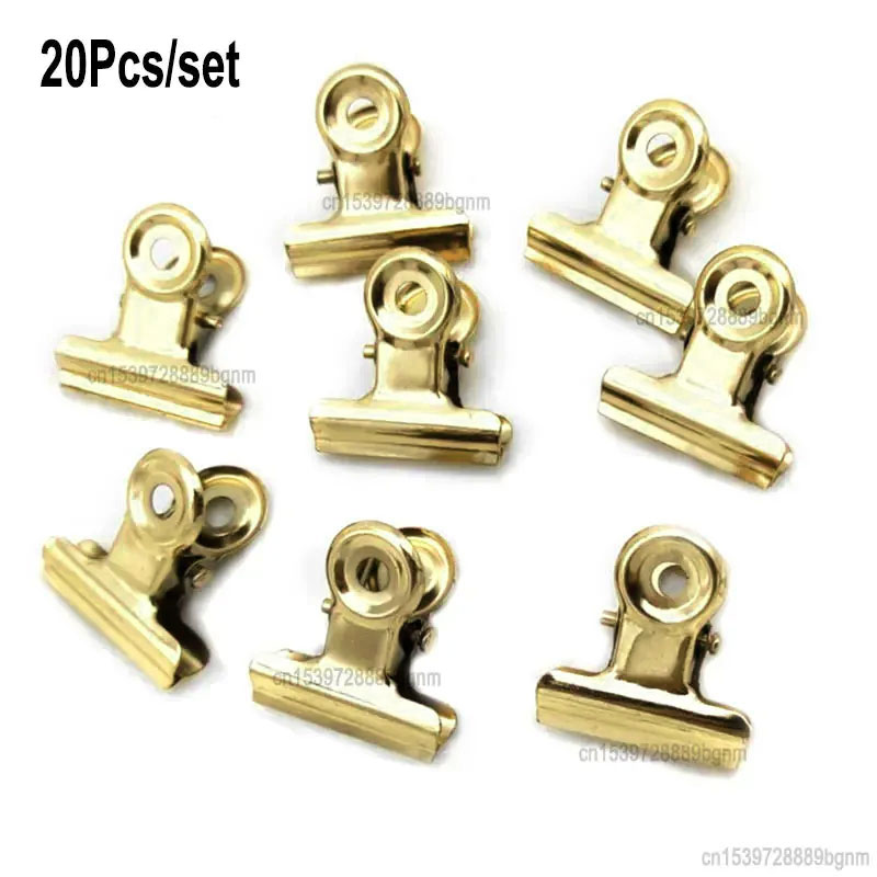 20개/세트 21mm*23mm 원형 금속 클립 티켓 종 - Binder Clip Assorted 리뷰 및 가격