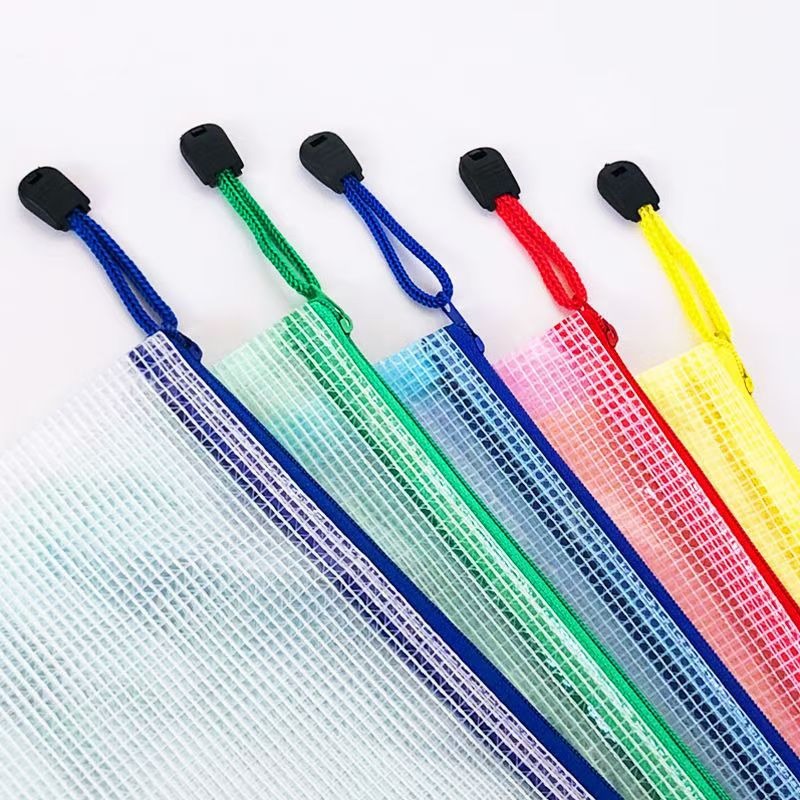 5PCS 편지지 보관 폴더 파일 메쉬 지퍼 주머니 A4 - Stationery Supplier 리뷰 및 가격