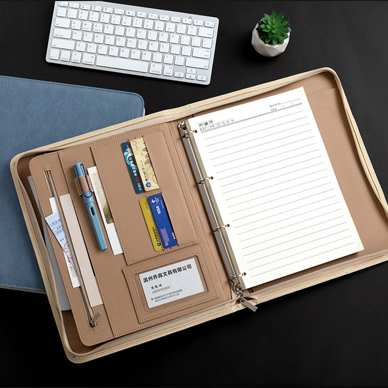 다기능 A4 PU 가죽 비즈니스 포트폴리오 폴더 링 바 - Binder Clip Assorted 리뷰 및 가격
