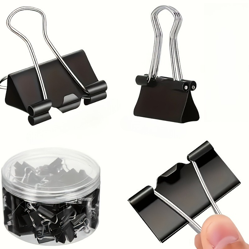 컬러 및 블랙 바인더 클립 사무용 문서 고정기 롱테일  - Binder Clip Assorted 리뷰 및 가격