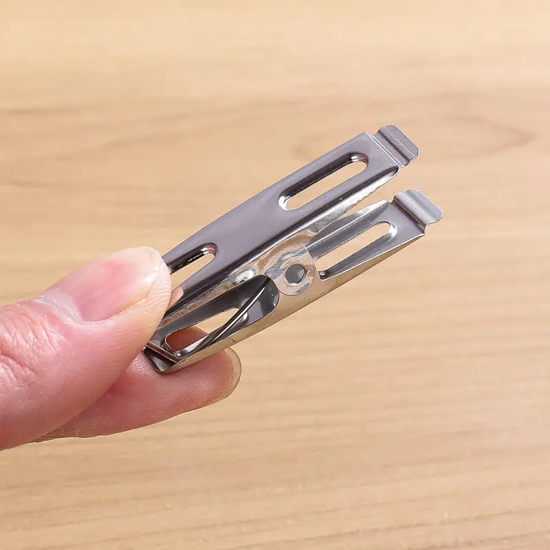 20pcs 스테인레스 스틸 플랫 입 Clothespin - Binder Clip Assorted 리뷰 및 가격