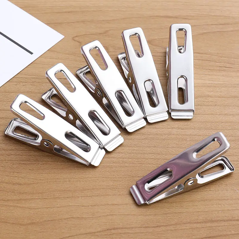 20pcs 스테인레스 스틸 플랫 입 Clothespin - Binder Clip Assorted 리뷰 및 가격