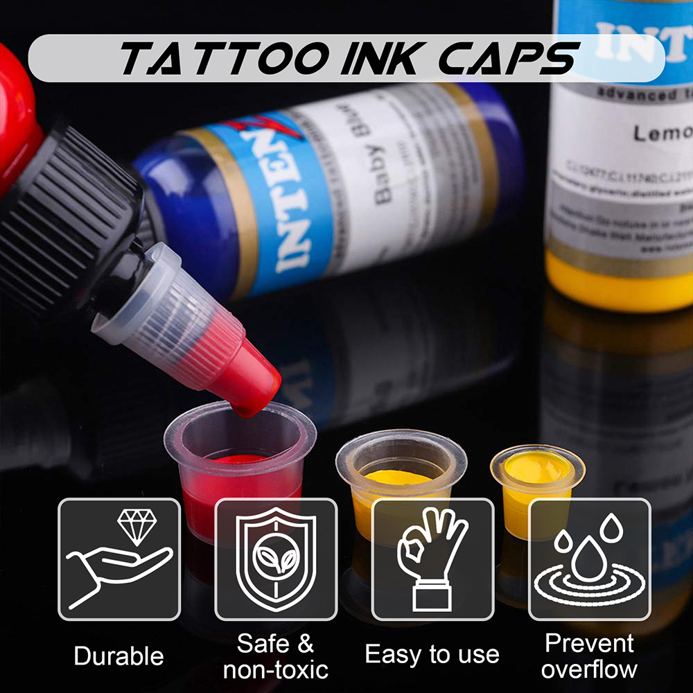 1000/100pcs 일회용 문신 잉크 컵 S/M/L  - Calligraphy Ink Bottle 리뷰 및 가격