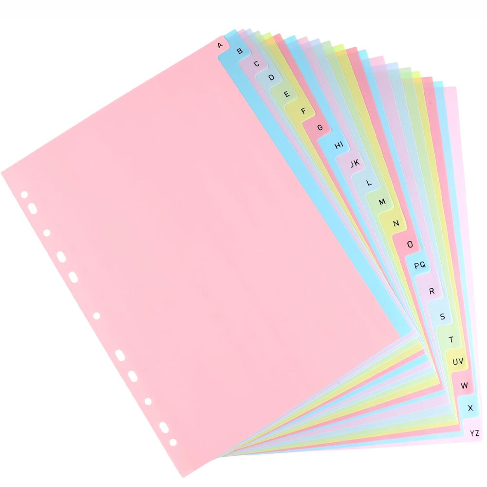21매 A-Z 알파벳 바인더 디바이더, 방수 PVC 인 - Index Tab Divider 리뷰 및 가격