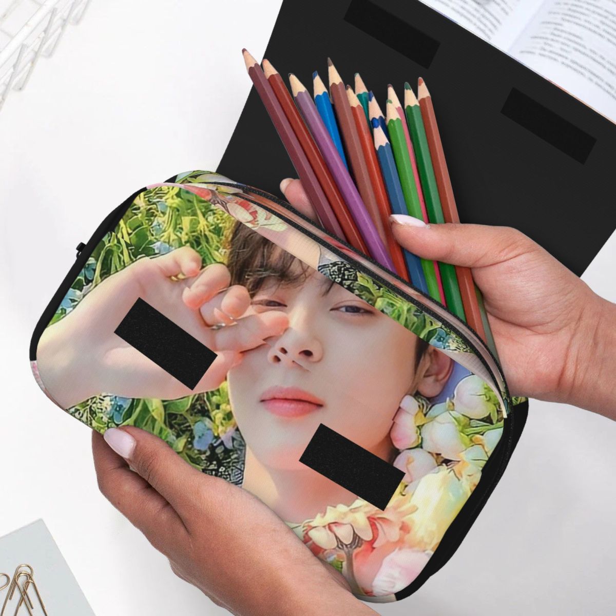 차은우 Kpop Astro 연필 케이스 학생 선물용 펜 - Stationery And Office Supply Chain 리뷰 및 가격