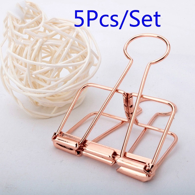 5Pcs Rosegold 바인더 클립 종이 클립 사무실 - Binder Clip Assorted 리뷰 및 가격