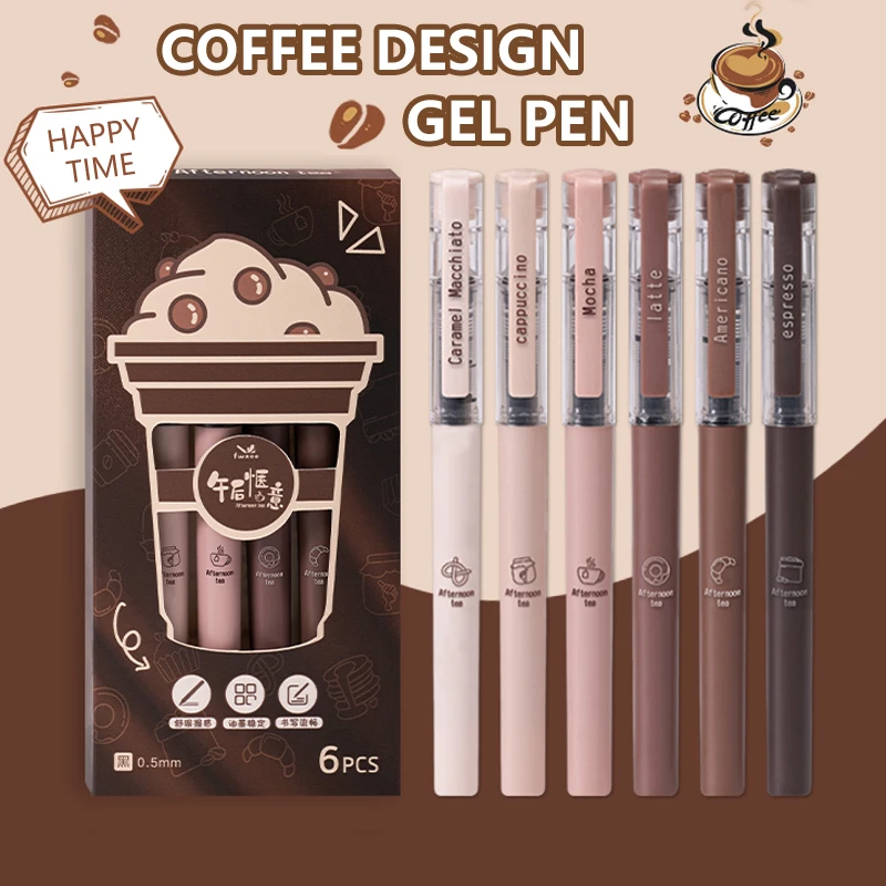 6개 세트 애프터눈 티 시리즈 젤 잉크 펜 패션 디자인 - Gel Ink Pen Set 리뷰 및 가격