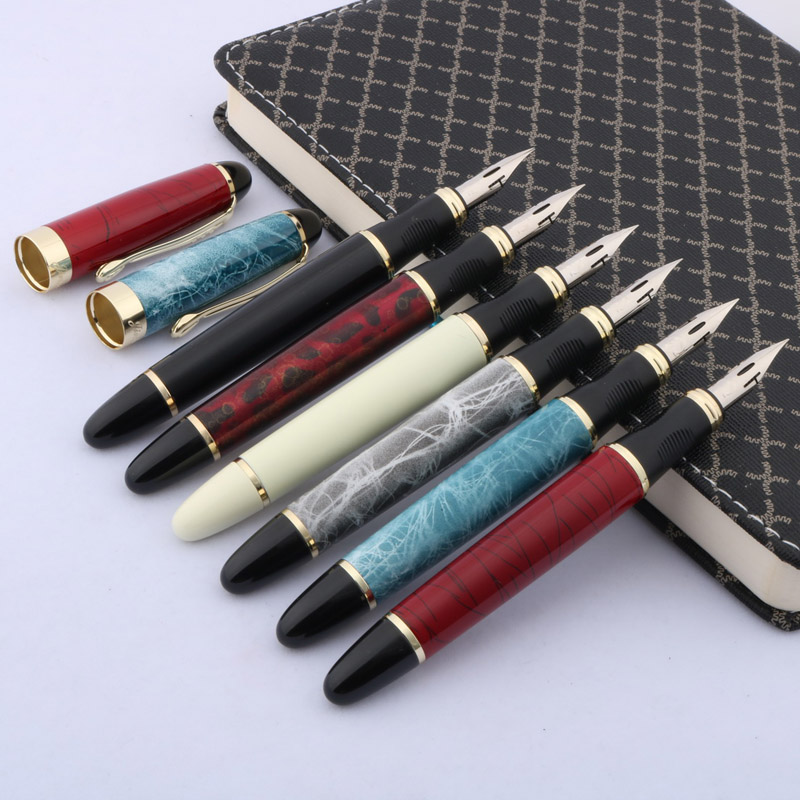 럭셔리 Jinhao 450 만년필 동판 영어 서예 바디 - Zebra Pen Sarasa 리뷰 및 가격