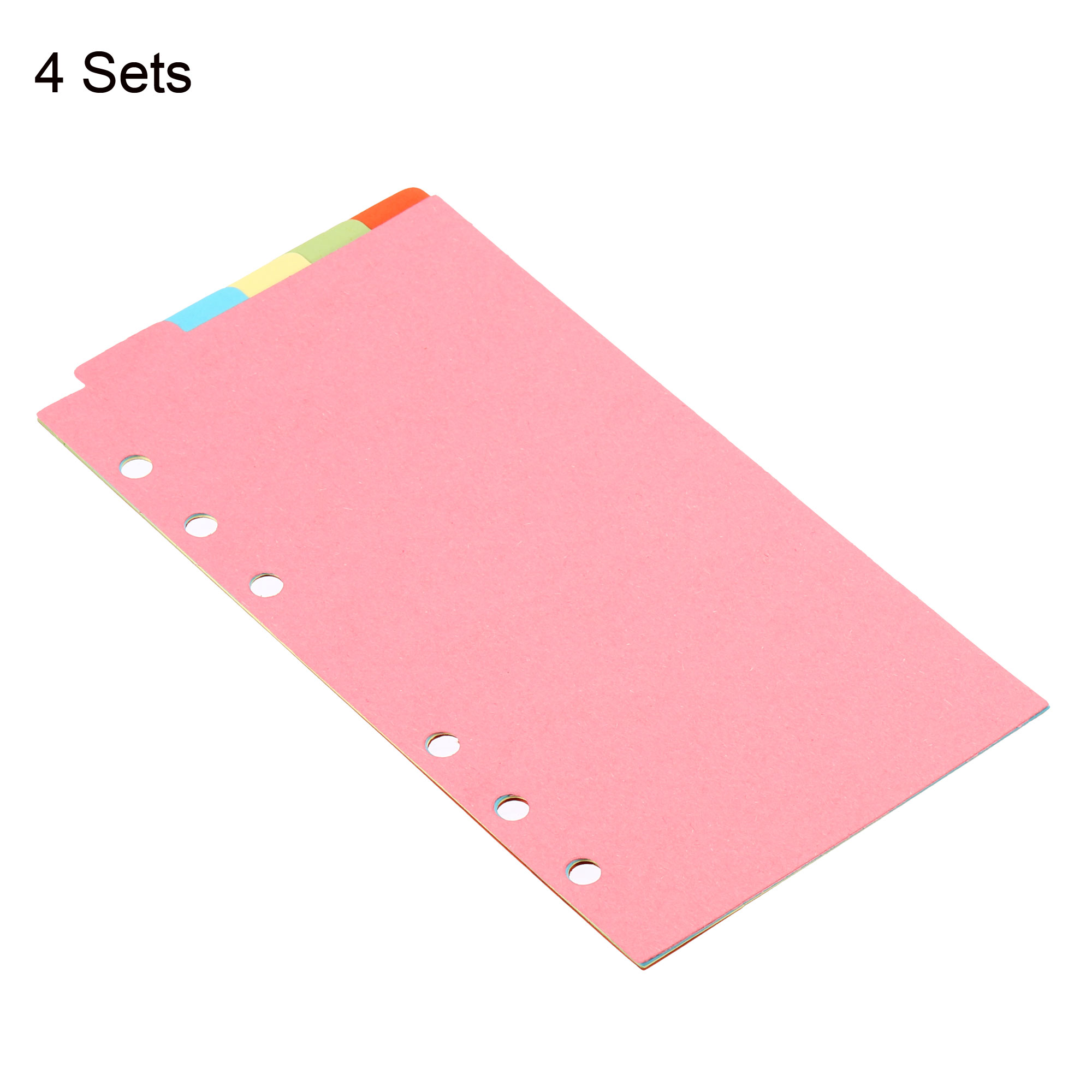 A6 바인더 인덱스 디바이더 4 세트 5 탭 6 링용  - Index Tab Divider 리뷰 및 가격